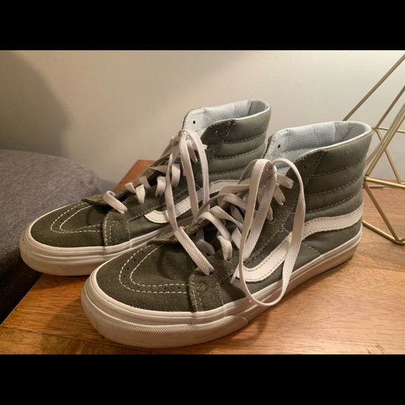 Vans Shoes - Sk8-HI Vans- Barely Worn- Olive Green